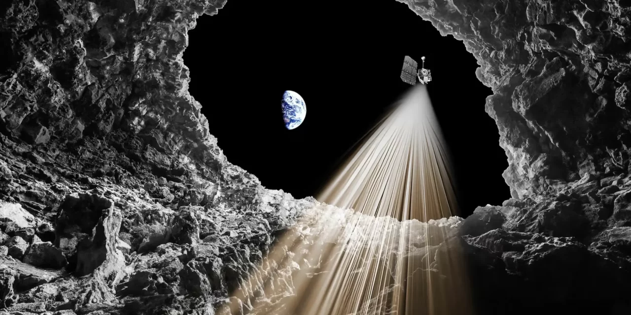 Scoperta una grotta sulla Luna così grande da ospitare una base umana
