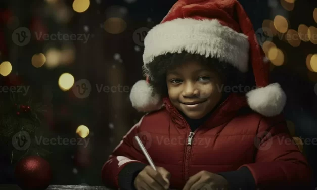 Un giovane africano fa da Babbo Natale ai bambini poveri di un paese delle Marche