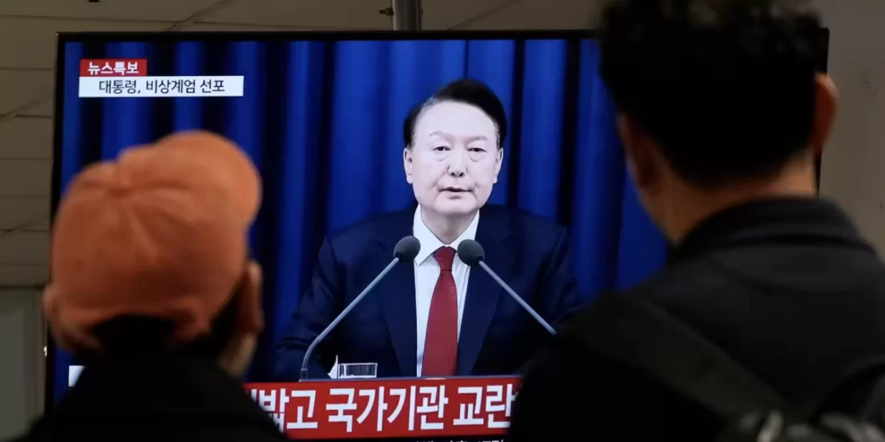 Il presidente della Corea del Sud dichiara la legge marziale