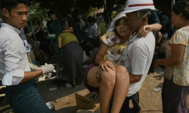 Asia in fiamme e in macerie