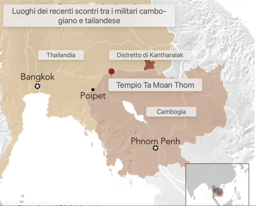 Thailandia e Cambogia: una miccia accesa tra nazionalismi, ferite storiche e rischi per l’ASEAN 1 screenshot 2025 07 24 alle 201527