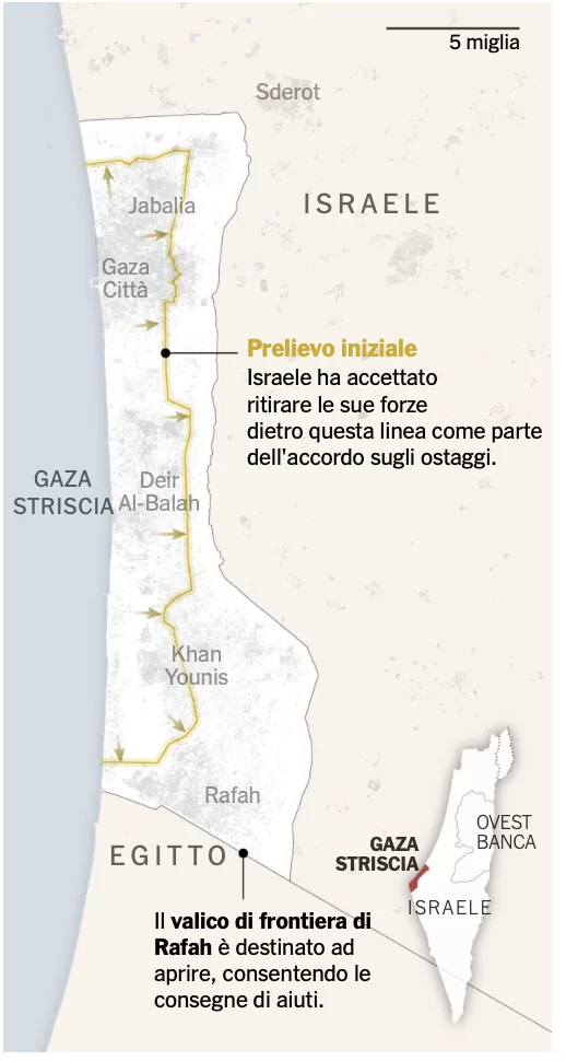 Gaza, la tregua del ritorno. Quando la pace inizia con un passo e un camion di aiuti 1 mappa cammino gazawi