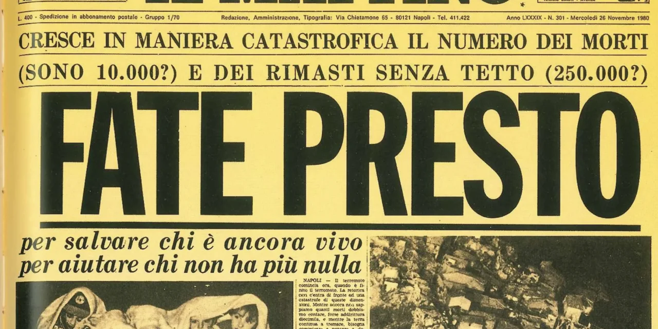 Irpinia, 45 anni dopo. Quando la terra tremò e il popolo si rialzò