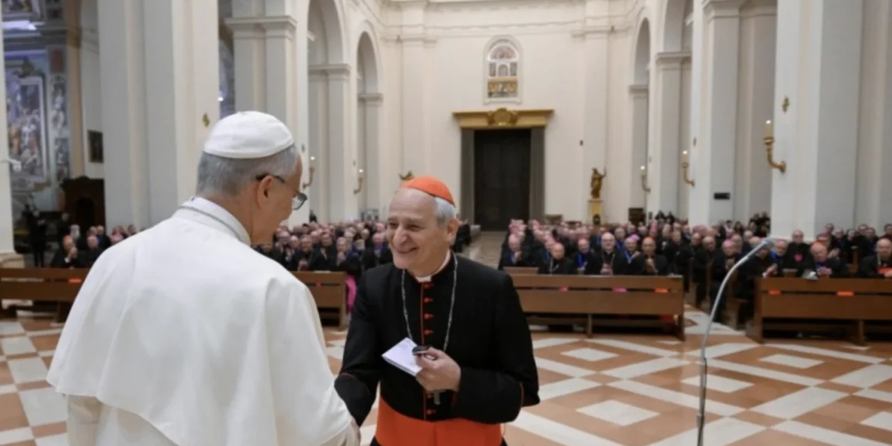 Ad Assisi, Leone XIV incontra i vescovi della Conferenza Episcopale Italiana