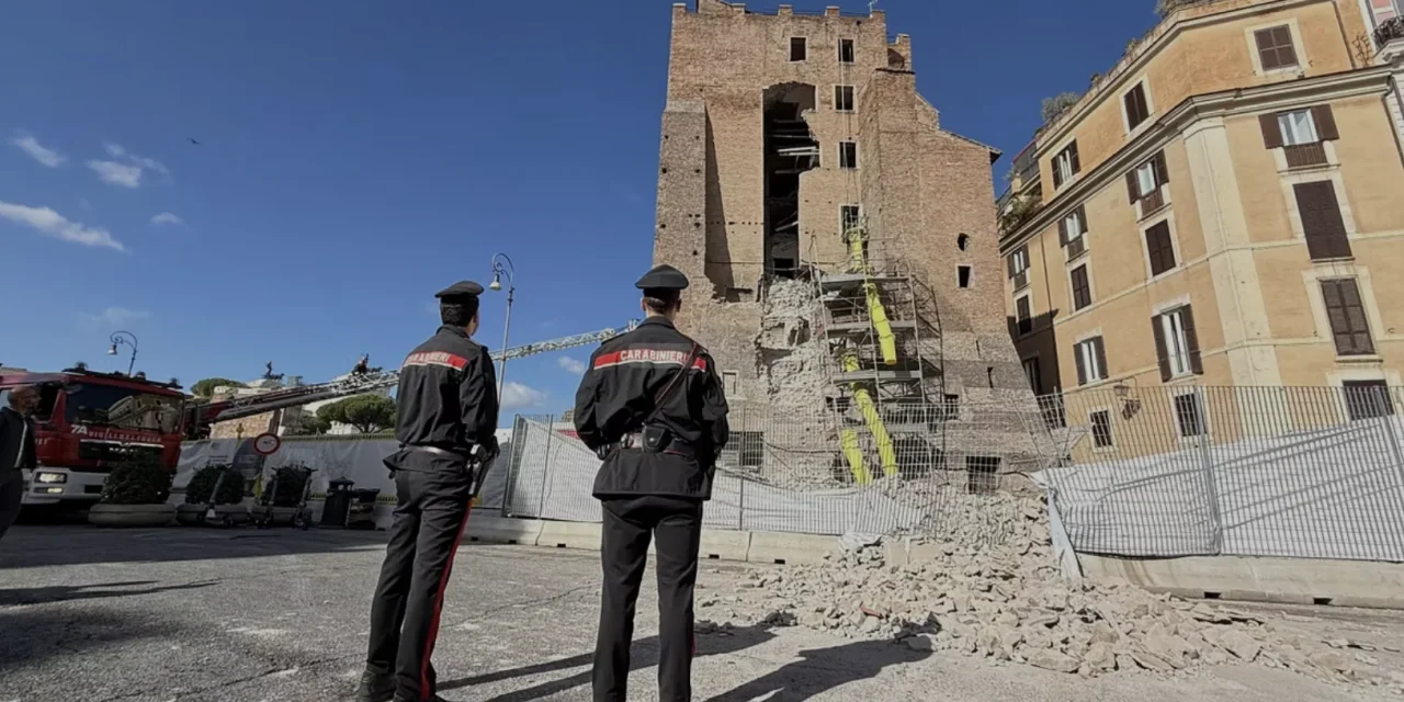 Roma, cede la Torre dei Conti: cosa sappiamo sul cantiere e sulle responsabilità
