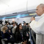 Conferenza stampa in aereo di Leone XIV