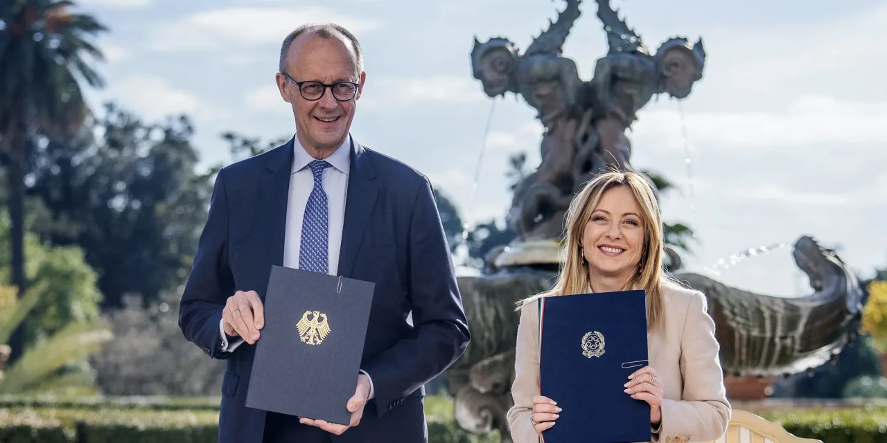 Meloni e Merz: l’asse Roma-Berlino rilancia l’Europa tra competitività, difesa e autonomia strategica