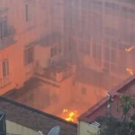 Il Teatro Sannazaro andato in fiamme