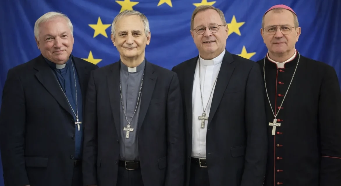 Quattro vescovi, una bandiera: la speranza cristiana rilancia l’Europa