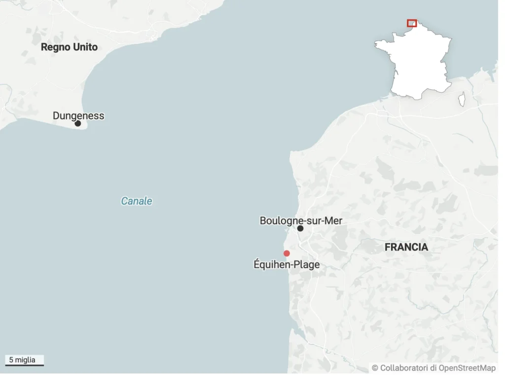 Non solo il Mediterraneo. Il Canale della Manica e la mercificazione della morte 2 mappa manica